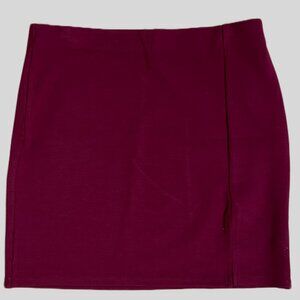 FOREVER 21 BRICK RED/BROWN MINI SKIRT SIZE M